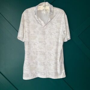 Daniel Cremieux White Patterned Polo Shirt
